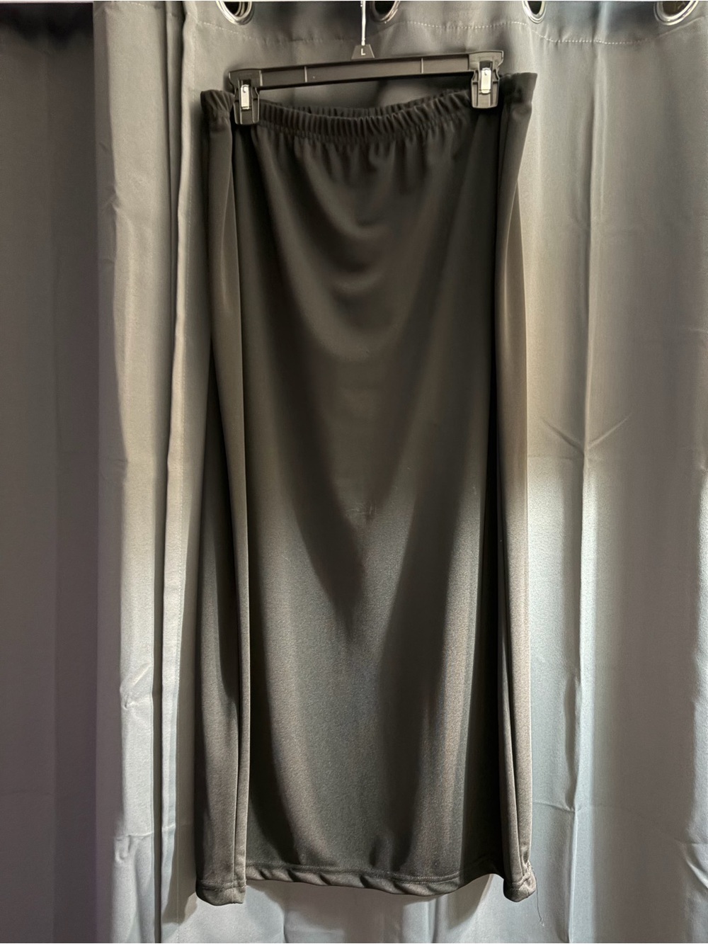 Jaclyn Smith Black Maxi Skirt with Elastic Waist